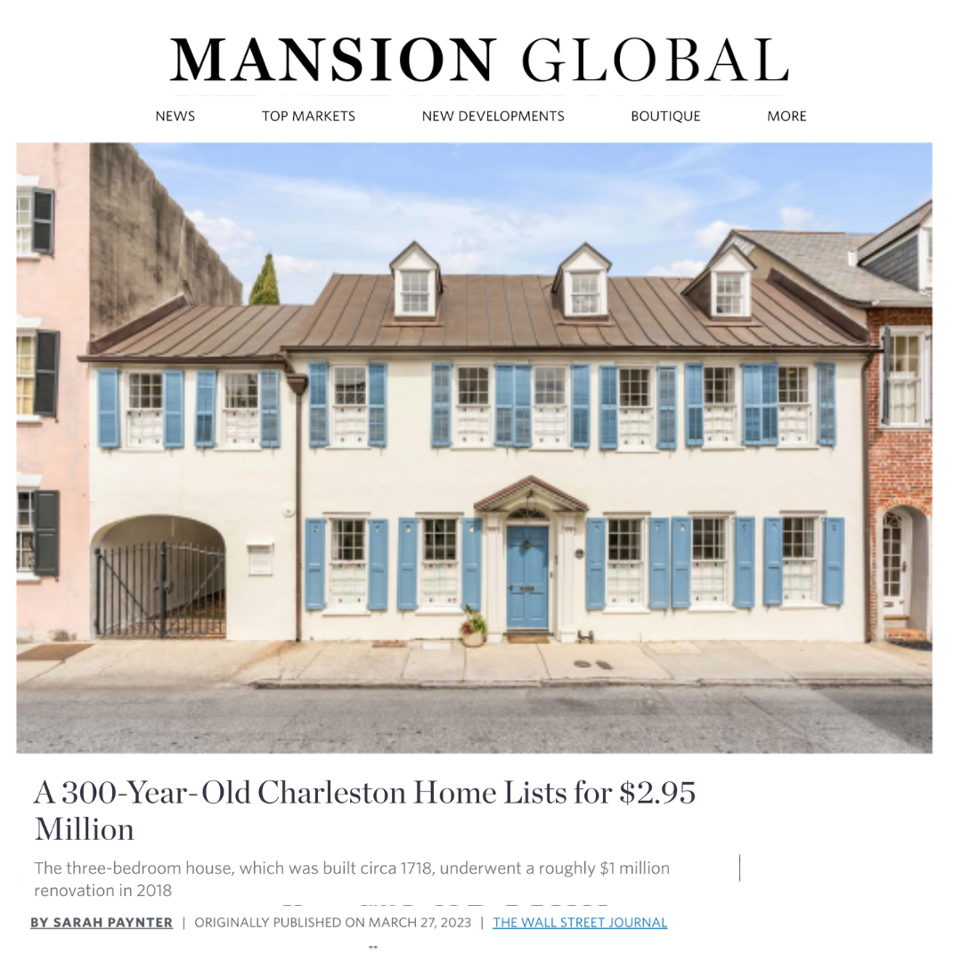Mansion Global Features 40 Tradd Street