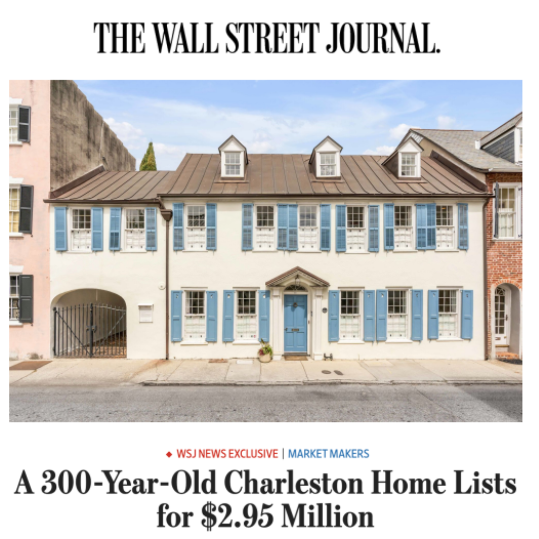 Wall Street Journal features 40 Tradd Street